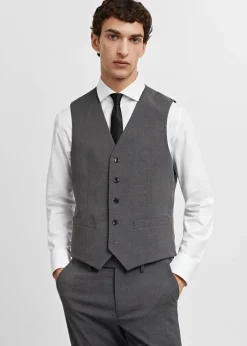 MANGO Marynarki|Kamizelki*Garniturowa kamizelka slim fit