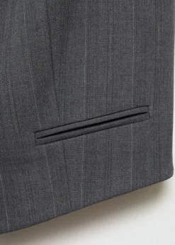 MANGO Kamizelki*Garniturowa kamizelka w prążki