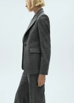 MANGO Marynarki*Garniturowa marynarka z melanżowej wełny