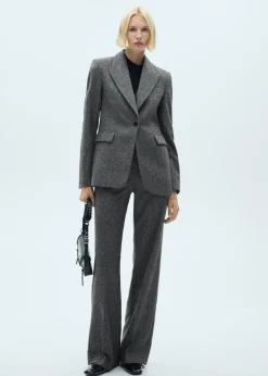 MANGO Marynarki*Garniturowa marynarka z melanżowej wełny