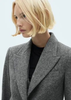 MANGO Marynarki*Garniturowa marynarka z melanżowej wełny