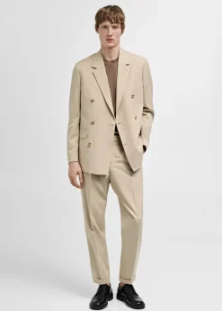 MANGO Spodnie*Garniturowe spodnie regular fit