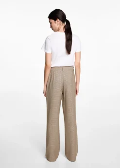 MANGO Spodnie*Garniturowe spodnie w kurzą stopkę