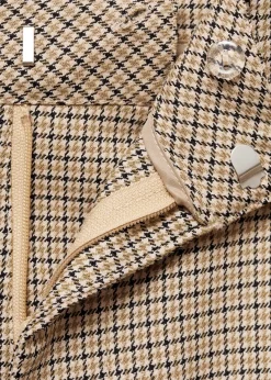 MANGO Spodnie*Garniturowe spodnie w kurzą stopkę