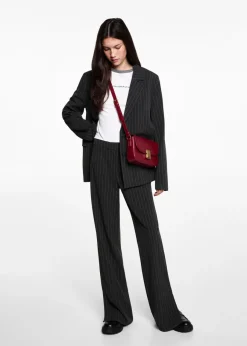 MANGO Spodnie*Garniturowe spodnie w pasy