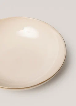 MANGO Zastawa Stołowa*Głęboki talerz z kamionki z obwódką