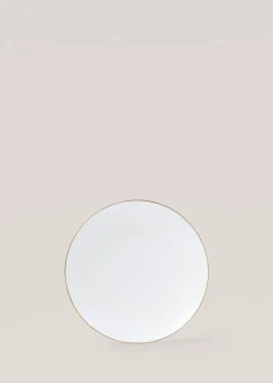 MANGO Zastawa Stołowa*Głęboki talerz z porcelany kostnej z obwódką