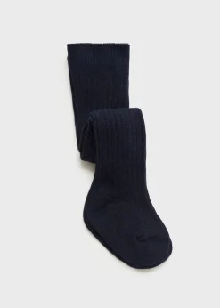 Dzieci MANGO Skarpetki I Rajstopy*Getry z prążkowanej dzianiny