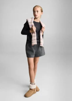 Dzieci MANGO Koszulki I Topy*Haftowana koszulka z frędzlami