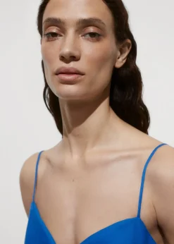 MANGO Sukienki I Kombinezony*Haftowana sukienka z wywijanym dekoltem