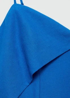 MANGO Sukienki I Kombinezony*Haftowana sukienka z wywijanym dekoltem