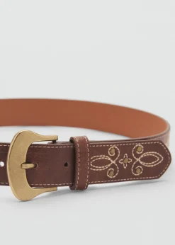 MANGO Paski*Haftowany pasek