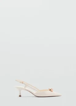 MANGO Buty*High heel shoe with metallic detail