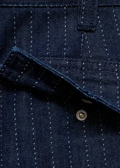 MANGO Krótkie Spodenki*Jeansowe bermudy z ozdobnymi szwami