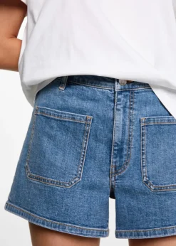 MANGO Krótkie Spodenki*Jeansowe szorty z kieszeniami