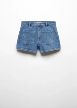 MANGO Krótkie Spodenki*Jeansowe szorty z kieszeniami