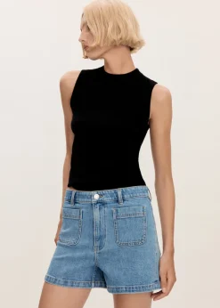 MANGO Krótkie Spodenki*Jeansowe szorty z kieszeniami