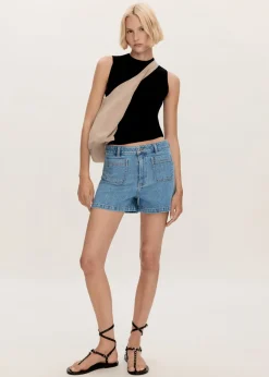 MANGO Krótkie Spodenki*Jeansowe szorty z kieszeniami
