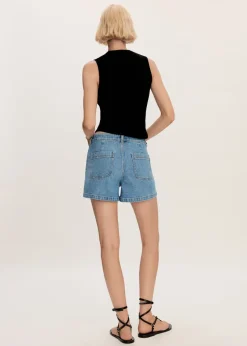 MANGO Krótkie Spodenki*Jeansowe szorty z kieszeniami