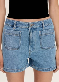 MANGO Krótkie Spodenki*Jeansowe szorty z kieszeniami