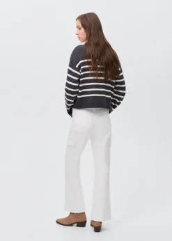 MANGO Dżinsy*Jeansy cargo crop