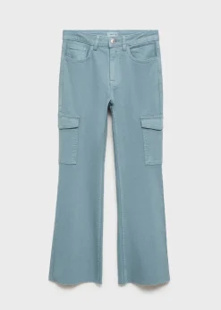 MANGO Dżinsy*Jeansy cargo crop