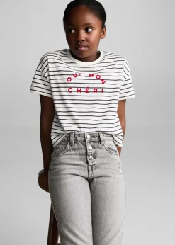 Dzieci MANGO Dżinsy*Jeansy Mom-fit