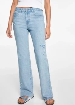 MANGO Dżinsy*Jeansy regular z gwiazdkami