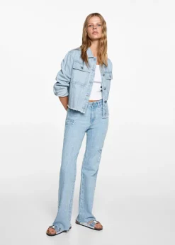 MANGO Dżinsy*Jeansy regular z gwiazdkami