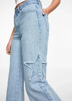 MANGO Dżinsy*Jeansy regular z gwiazdkami