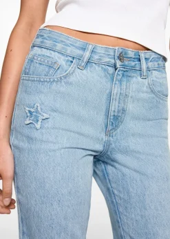 MANGO Dżinsy*Jeansy regular z gwiazdkami