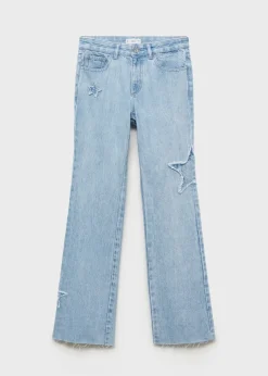 MANGO Dżinsy*Jeansy regular z gwiazdkami