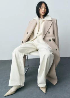 MANGO Dżinsy*Jeansy z szerokimi nogawkami i zamkiem