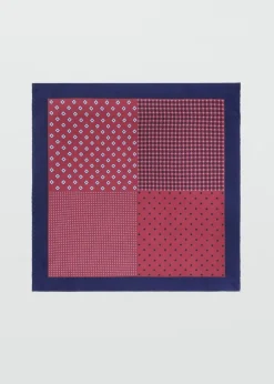 MANGO Krawaty, Muszki I Chusteczki Do Nosa*Jedwabna poszetka ze wzorem