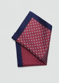 MANGO Krawaty, Muszki I Chusteczki Do Nosa*Jedwabna poszetka ze wzorem