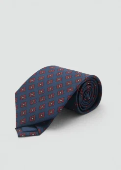 MANGO Akcesoria|Krawaty, Muszki I Chusteczki Do Nosa*Jedwabny krawat geometryczny deseń