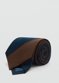 MANGO Akcesoria|Krawaty, Muszki I Chusteczki Do Nosa*Jedwabny krawat w pasy