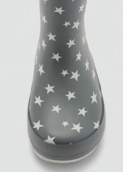 Dzieci MANGO Buty*Kalosze w gwiazdki