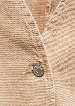 MANGO Kurtki|Kamizelki*Kamizelka dżinsowa ze szwami