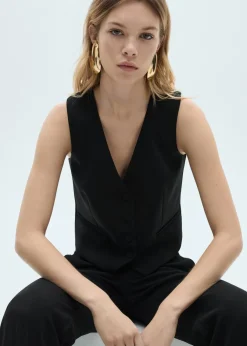 MANGO Kamizelki*Kamizelka garniturowa na guziki