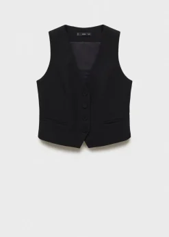 MANGO Kamizelki*Kamizelka garniturowa na guziki