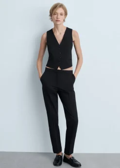 MANGO Kamizelki*Kamizelka garniturowa na guziki