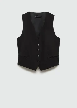 MANGO Kamizelki*Kamizelka garniturowa na guziki