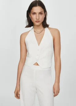 MANGO Kamizelki*Kamizelka garniturowa na guziki