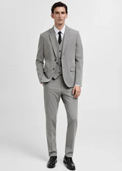 MANGO Marynarki|Kamizelki*Kamizelka garniturowa Paris super slim fit