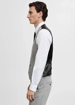 MANGO Marynarki|Kamizelki*Kamizelka garniturowa Paris super slim fit