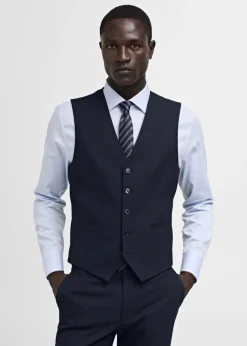 MANGO Marynarki*Kamizelka garniturowa slim fit z tkaniny stretch