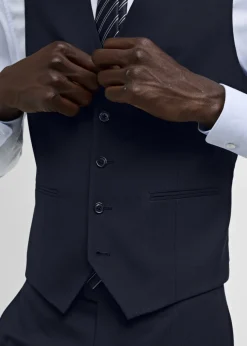 MANGO Marynarki*Kamizelka garniturowa slim fit z tkaniny stretch