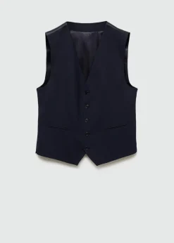 MANGO Marynarki*Kamizelka garniturowa slim fit z tkaniny stretch
