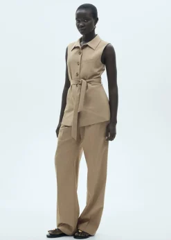 MANGO Kamizelki*Kamizelka garniturowa wiązana w talii